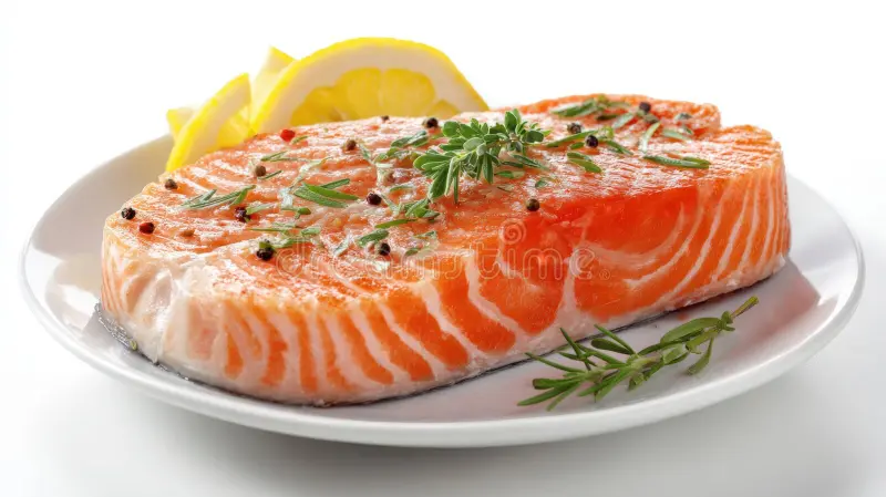 Salmón fresco rico en Omega-3